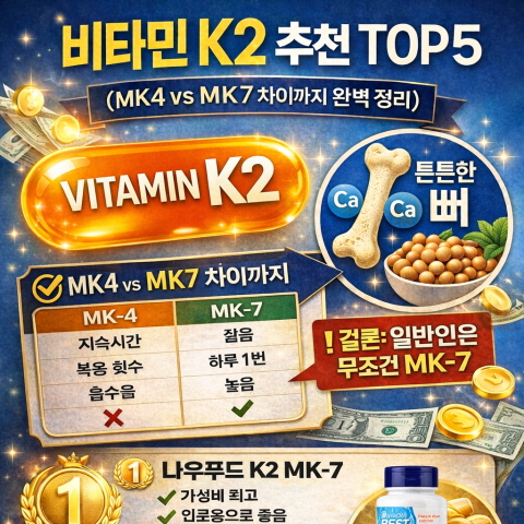비타민 K2 추천 TOP5