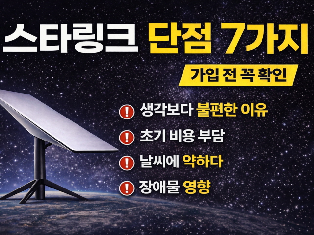 스타링크 단점